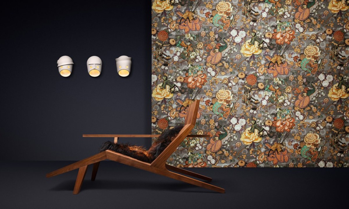 Moooi Wallcovering Tokyo Blue - Rendezvous Tokyo Blue MO3011 Cashmere